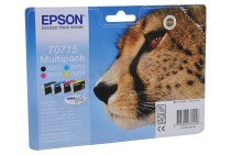 Epson 2666327 Epson printer Inktcartridge T0715 Multipack BK/C/M/Y geschikt voor o.a. D78, DX4050, DX4400