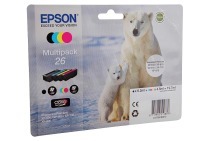 Epson 1865033 T2616 Epson printer Inktcartridge 26 Multipack geschikt voor o.a. Expression Premium XP-600