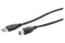 Easyfiks  USB Aansluitkabel 3.0 A Male - USB 3.0 B Male, 1.5 Meter geschikt voor o.a. 1.5 Meter