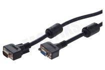 Easyfiks  VGA Kabel Male - Female, 5.0 Meter, HD 1680x1050, 15P geschikt voor o.a. 5.0 Meter, HD 1680x1050, 15 Polig