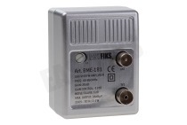 Easyfiks  Antenne Versterker, 1 in - 1 uit, 8-20 dB instelbaar geschikt voor o.a. Instelbaar 8-20 dB, 40-460MHz
