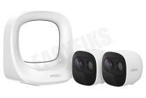 Imou Kit-WA1001-300/2-B26  Cell Pro IP Duo Kit Draadloos Camera Systeem geschikt voor o.a. Night Vision, PIR Detection