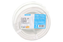 Technetix 19012509  CAT6/C18-20M Installatiekabel Cat6 + Coax 20 meter geschikt voor o.a. Snelheden van 10Gbps