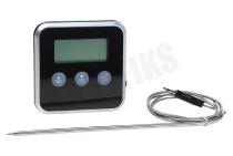 Electrolux 9029794063  E4KTD001 Digitale vleesthermometer geschikt voor o.a. Max. temperatuur 250 graden, 99 minuten afteltimer