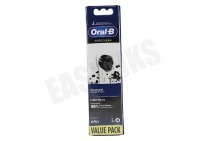 OralB 4210201365334  Pure Clean Charcoal, 4 stuks geschikt voor o.a. Alle Oral-B handvatten, behalve Pulsonic en iO