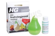 HG 626002100  HGX Fruitvliegjesval geschikt voor o.a. Vangt de fruitvliegjes in peervormige val