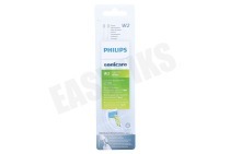 Philips HX6062/10  Tandenborstelset W2 Optimal White opzetborstels, 2 stuks geschikt voor o.a. Sonicare