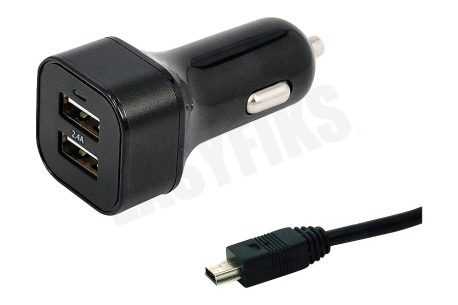 Spez  Autolader Mini USB, Output 5V / 2,4A 100 CM