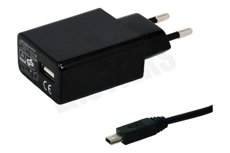 O2  Oplader Mini USB, 2A, 100cm