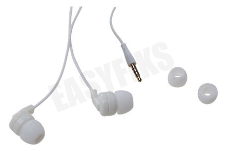 Advance  Stereo headset In-ear met opname knop, Wit