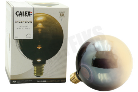 Calex  2001001000 Calex Inception G125 Gradient Black Gold E27 3,5W Dim