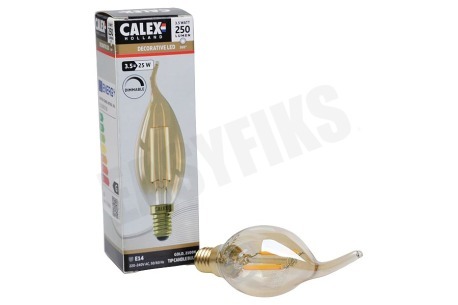 Calex  474494 Calex LED Volglas Filament Tip-Kaarslamp 3,5W 200lm E14