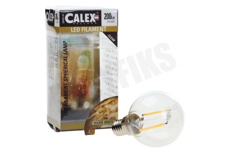 Calex  425102 Calex LED Volglas Filament Kogellamp 240V 2W 200lm E14