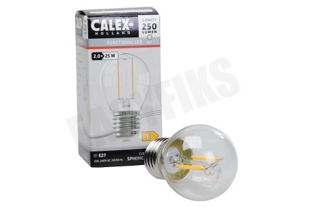 Calex  425112 Calex LED Volglas Filament Kogellamp 240V 2W 200lm E27