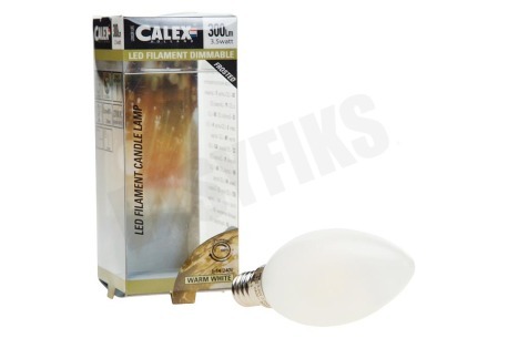 Calex  474492 Calex LED volglas Filament Kaarslamp Mat 3,5W 300lm E14