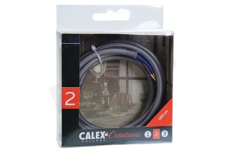 Calex  940218 Calex Textiel Omwikkelde Kabel Grijs 1,5m