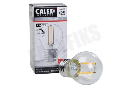 Calex  1101004600 LED volglas Filament Kogellamp Helder 3,5W E27