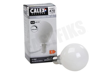 Calex  1101004700 LED Volglas Filament Softline Kogellamp 4,5W E14
