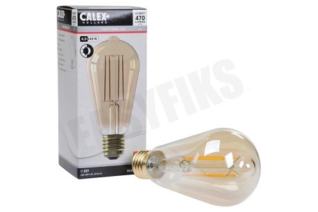 Calex  1101000100 LED Volglas Langfilament Rustieklamp ST64 4,5W E27