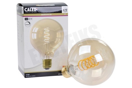 Calex  1001002100 Flex Filament G95 Globe Gold Dimbaar Ledlamp E27 5,5W