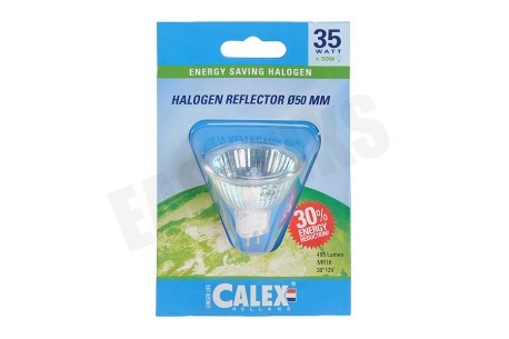 Calex  509778 Calex Spaar Halogeenlamp MR16 12V 35W(43W) GU5.3 50mm