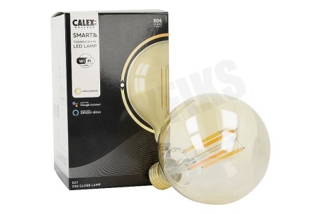 Calex  Smart LED Filament Rustic Gold Globelamp E27 Dimbaar