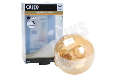 Calex  Globe G80 LED lamp Crown Filament SMD E27 Dimbaar