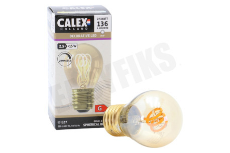 Calex  1001002800 LED Flexible Filament Goud E27 Dimbaar