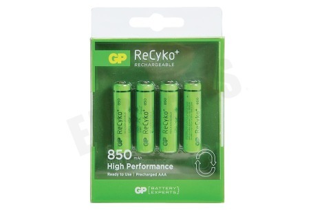 GP  LR03 ReCyko+ AAA 850 - 4 oplaadbare batterijen