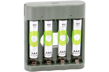 GP  B441 USB Batterijlader Recyko 4x AAA 850mAh
