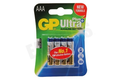 GP  LR03 AAA batterij GP Alkaline Ultra Plus 1,5V 4 stuks