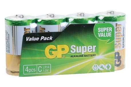 GP  Super Alkaline C Baby 1,5V , 4 stuks
