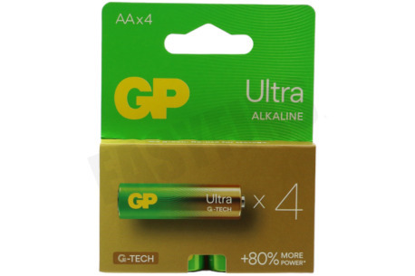 GP  LR06 AA batterij GP Alkaline Ultra 1,5V 4 stuks