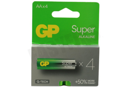 GP  LR06 AA batterij GP Super Alkaline 1,5V 4 stuks