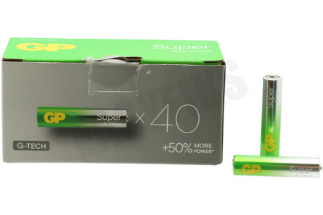 GP  LR03 AAA batterij GP Super Alkaline Multipack 1,5V 40 stuks