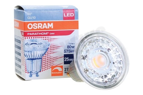 Osram  4058075609075 Parathom Reflectorlamp GU10 PAR16 8.0W Dimbaar