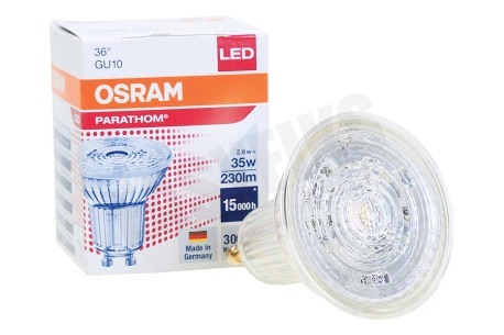 Osram  4058075815414 Parathom Reflectorlamp GU10 PAR16 2.6W 3000K