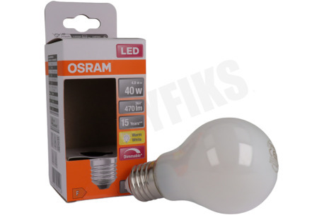 Osram  LED Retrofit Classic A40 Dimbaar E27 4,8W Mat