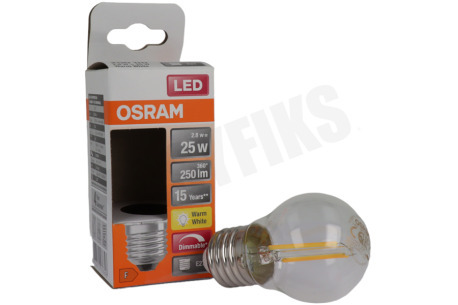 Osram  LED Retrofit Classic P25 Dimbaar E27 2,8W Helder