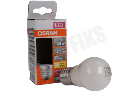 Osram  LED Retrofit Classic P40 Dimbaar E27 4,8W Mat