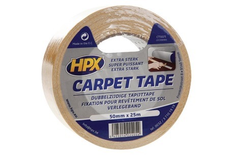 HPX  CT5025 Carpet tape Dubbelzijdig 50mm x 25m