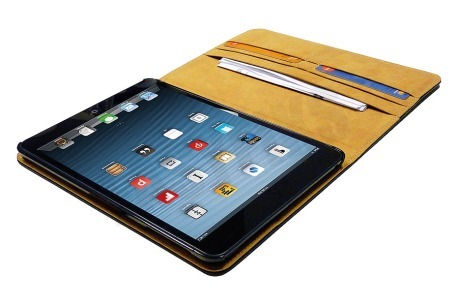 Spez  Book Case Leder, Zwart, 4 creditcard slots, 1 document slot