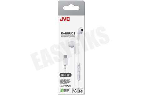JVC  HA-FR17UC Smartphone Earbuds USB-C, Wit