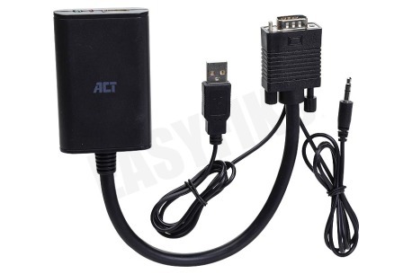 ACT  AC7545 VGA naar HDMI Converter met audio
