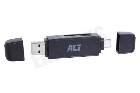 ACT  AC6375 USB3.1 Kaartlezer met Type-C en Type-A connector