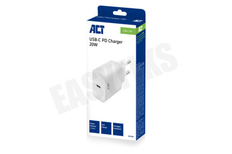 ACT  AC2100 Compacte USB-C lader 20W met Power Delivery