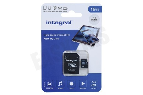 Integral  V10 High Speed micro SDHC Card 16GB