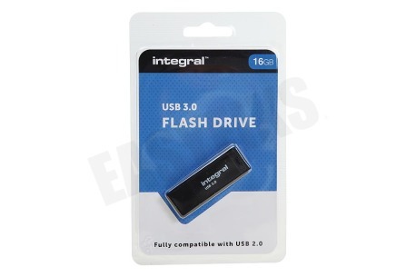 Integral  Memory stick 16GB USB Flash Drive Zwart