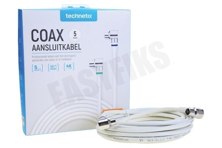 Technetix  11201530 Coax Aansluitkabel 5 meter