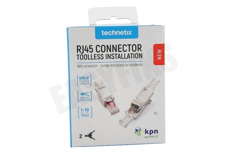 Technetix  RJ45-DIY-SHOP RJ45 connector, 2 stuks